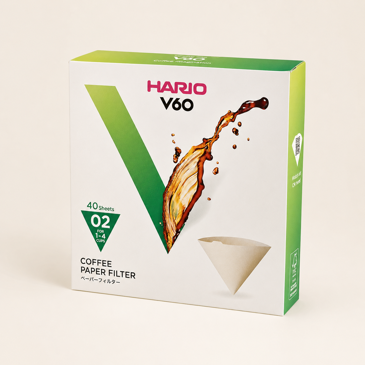 Hario V60 Size 02 Filter Papers x40