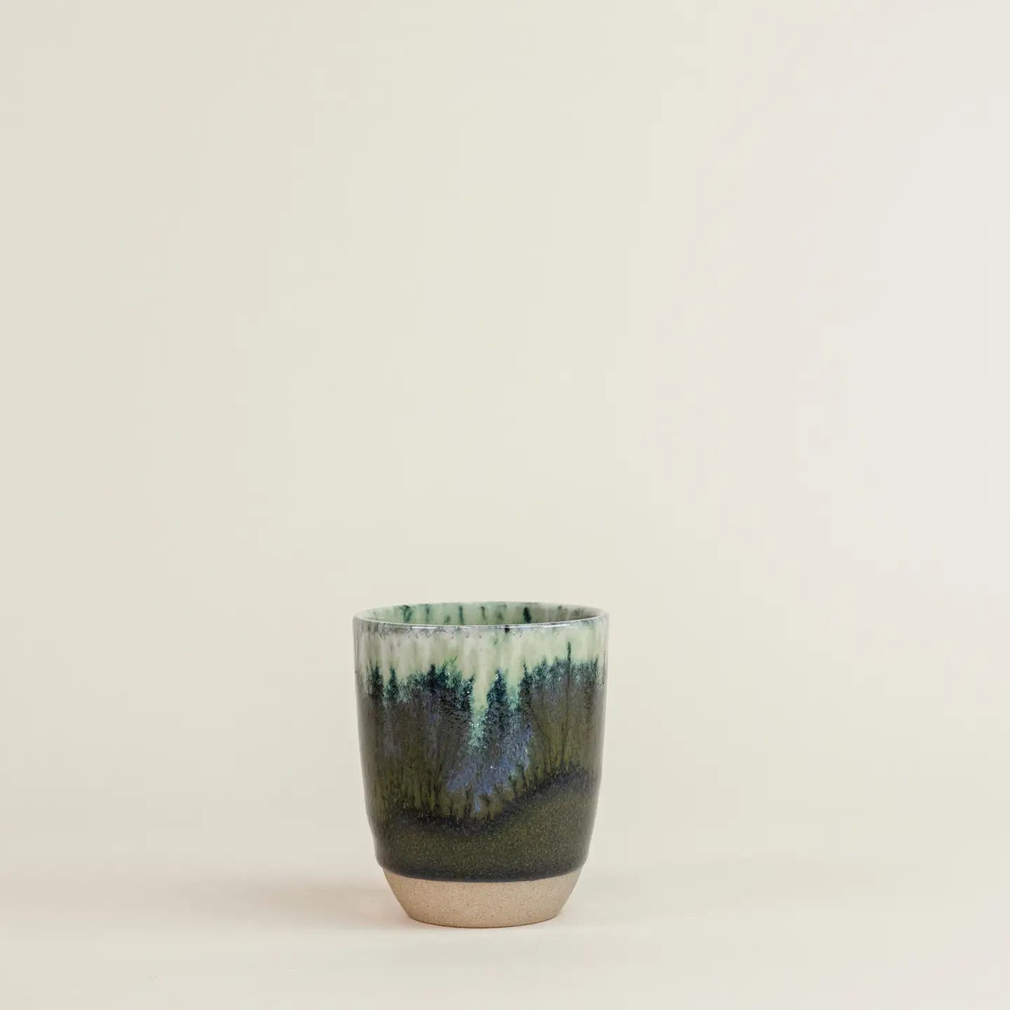 Ocean Tide Cappuccino Cup – Handcrafted Ceramic 200ml
