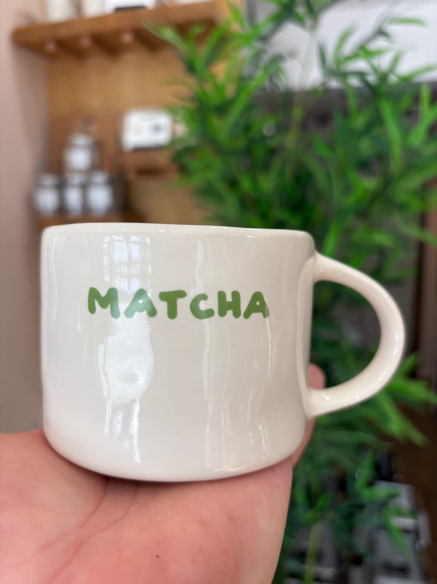Ceramic Matcha Mug – Green Tea Cup